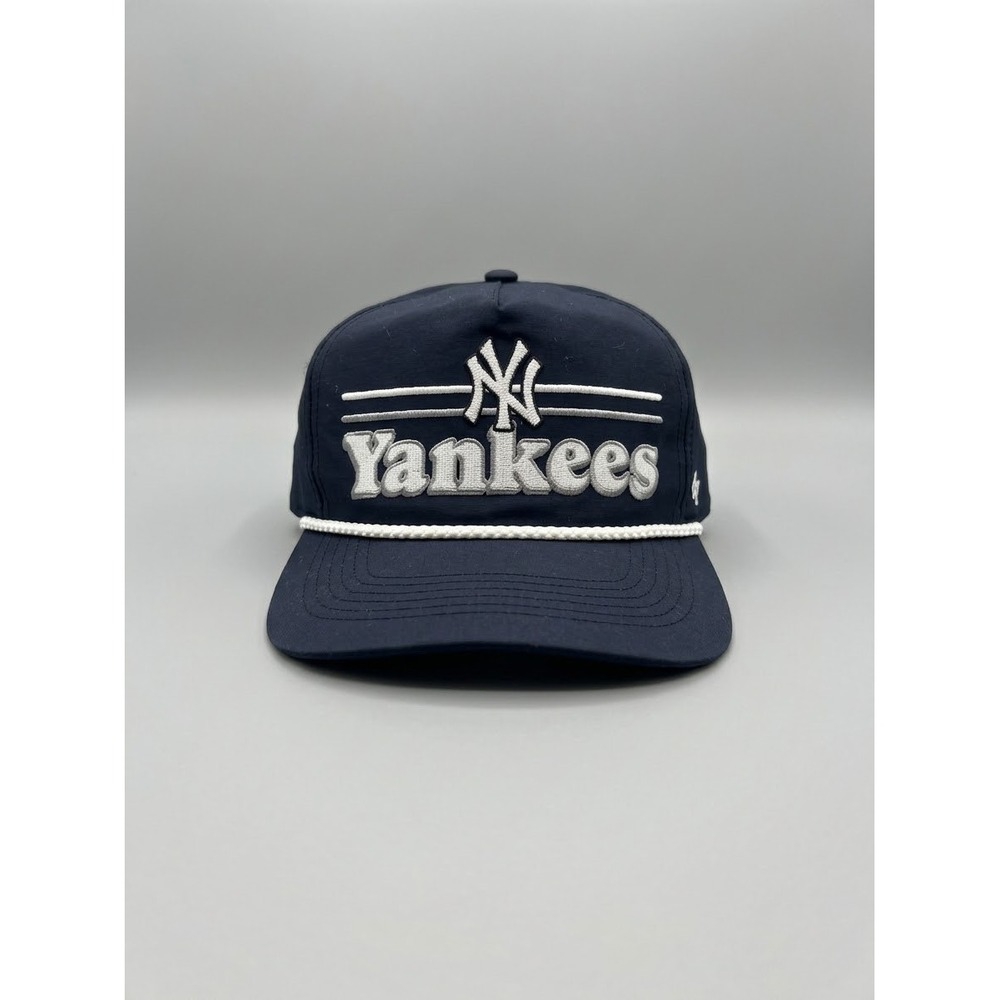 47 Brand New York Yankees Rope Snapback Hat Navy Blue White Script Cap